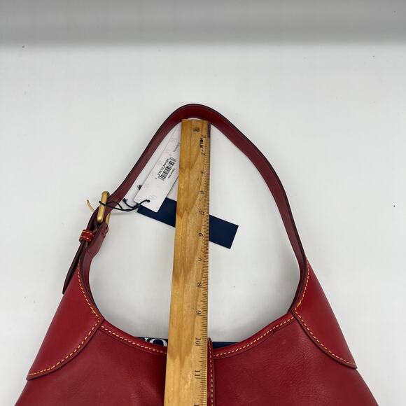 Dooney & Bourke Handbags Florentine Leather Crescent Hobo Bags Red - Picture 11 of 16